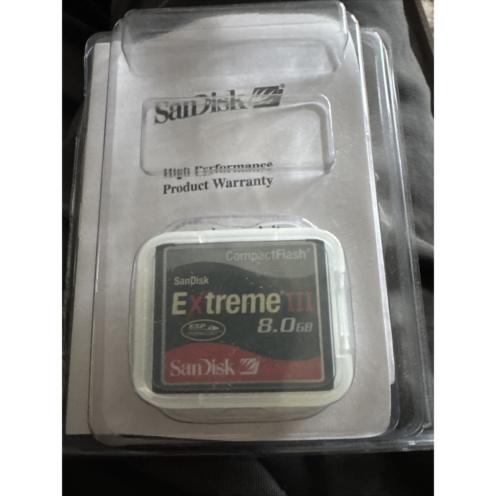 SanDisk Extreme III 8GB Compact Flash Memory Card 8GB DSLR Canon Nikon